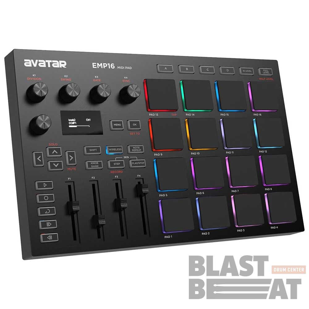 Миди-контроллер Avatar EMP-16 MIDI Pad по доступной цене